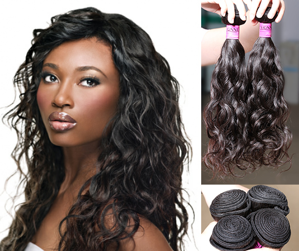 Peruviaanse natuurlijk golvende haar-weave